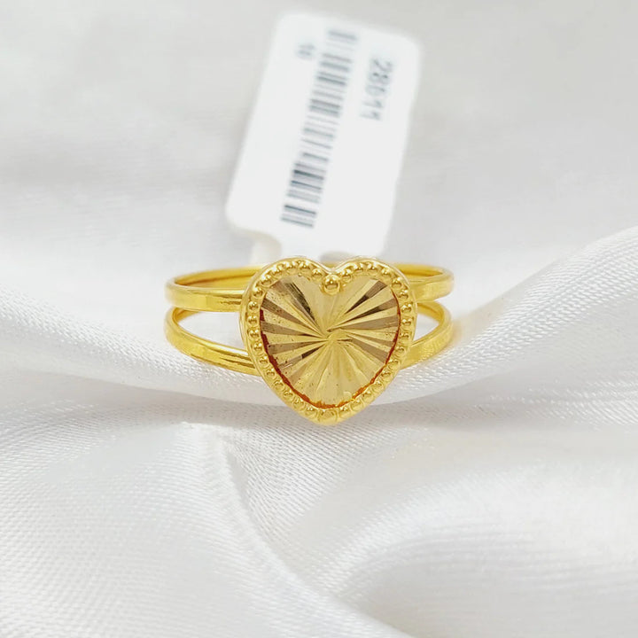 Heart Ring  Made Of 18K Yellow Gold by Saeed Jewelry-28835