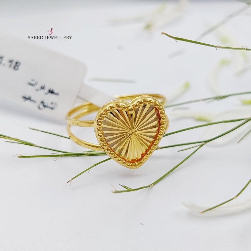 Heart Ring  Made Of 18K Yellow Gold by Saeed Jewelry-29616