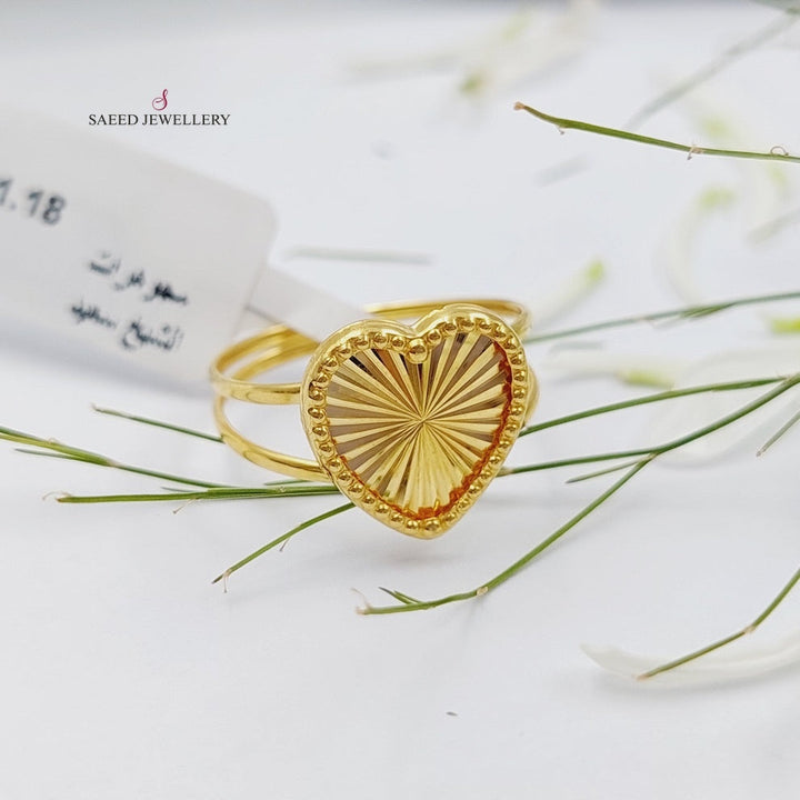 Heart Ring  Made Of 18K Yellow Gold by Saeed Jewelry-29616