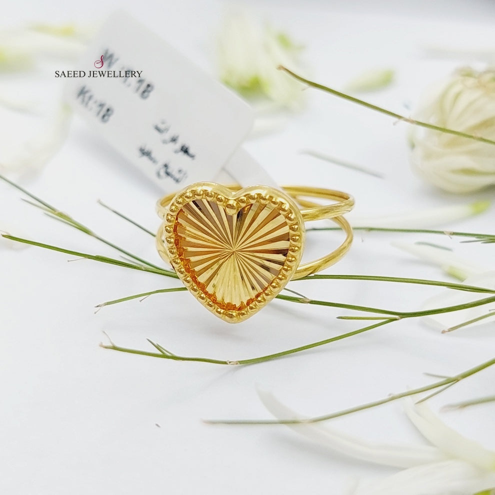 Heart Ring  Made Of 18K Yellow Gold by Saeed Jewelry-29616