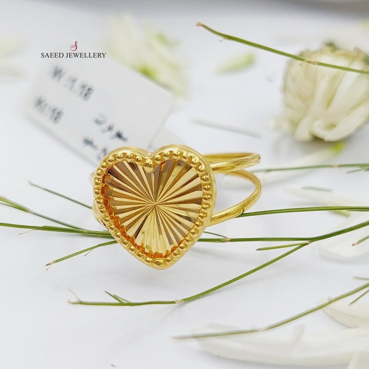 Heart Ring  Made Of 18K Yellow Gold by Saeed Jewelry-29617
