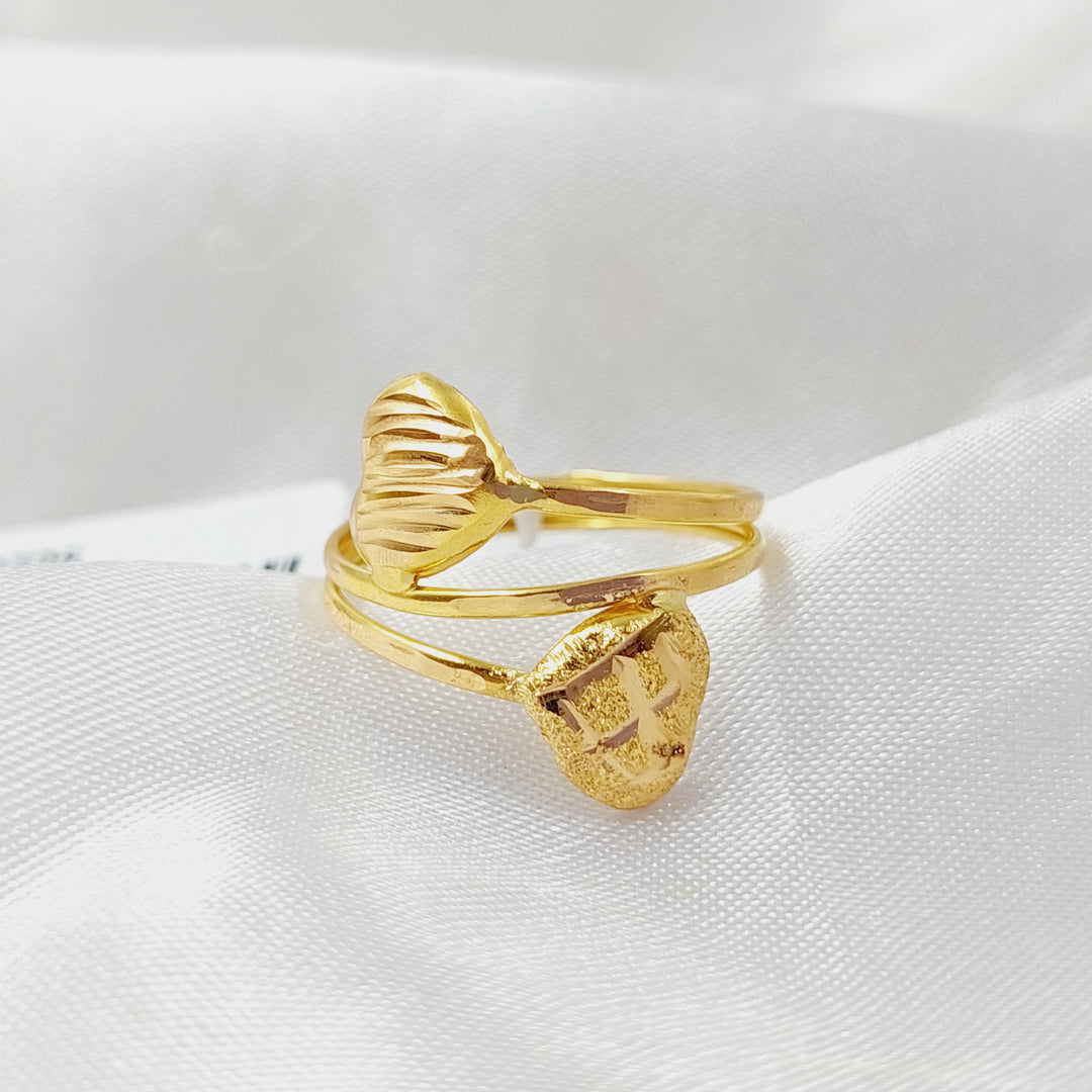 Heart Ring  Made Of 21K Yellow Gold by Saeed Jewelry-28725
