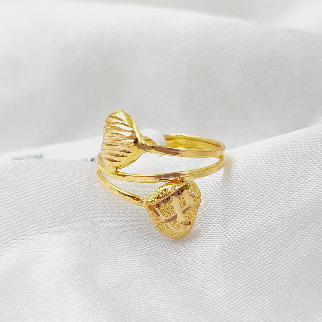 Heart Ring  Made Of 21K Yellow Gold by Saeed Jewelry-28725