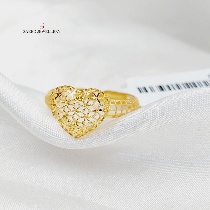 Heart Ring  Made Of 21K Yellow Gold by Saeed Jewelry-29732