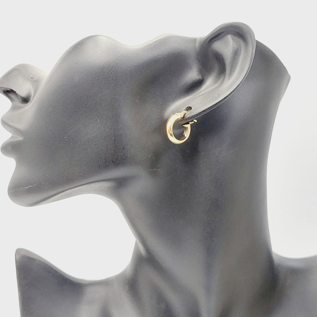 Hoop Earrings  Made Of 18K Yellow Gold by Saeed Jewelry-30726