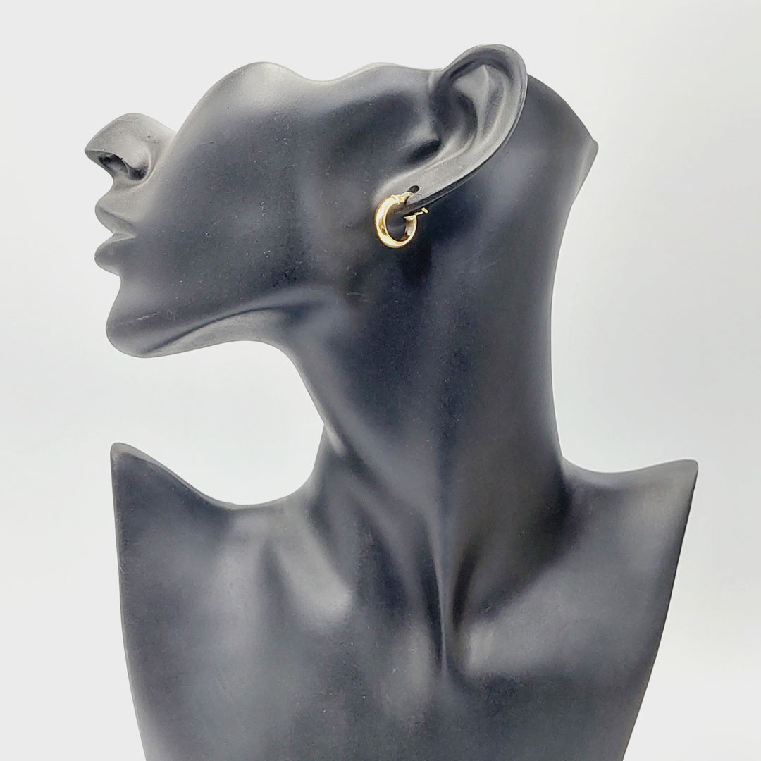 Hoop Earrings  Made Of 18K Yellow Gold by Saeed Jewelry-30726