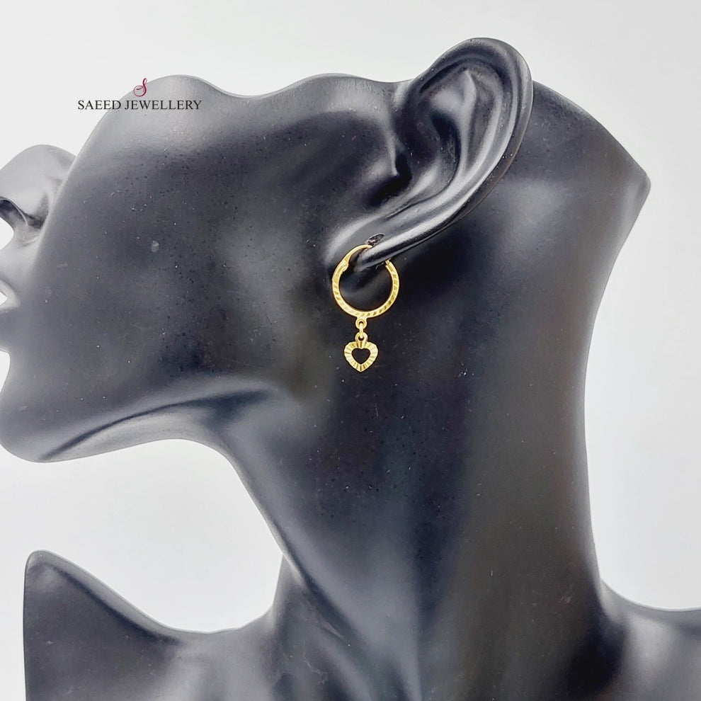 Hoop Earrings  Made Of 21K Yellow Gold by Saeed Jewelry-29704