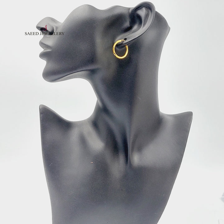 Hoop Earrings  Made Of 21K Yellow Gold by Saeed Jewelry-29705