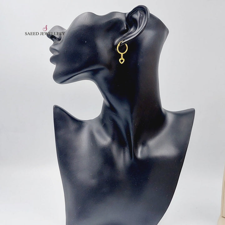 Hoop Earrings  Made Of 21K Yellow Gold by Saeed Jewelry-29714
