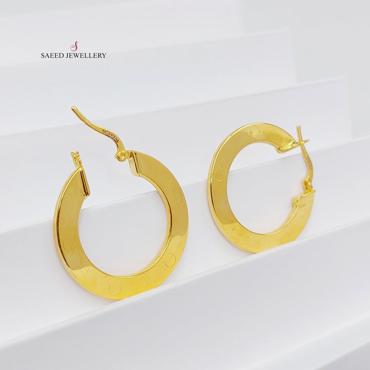 Hoop Earrings  Made Of 21K Yellow Gold by Saeed Jewelry-29742