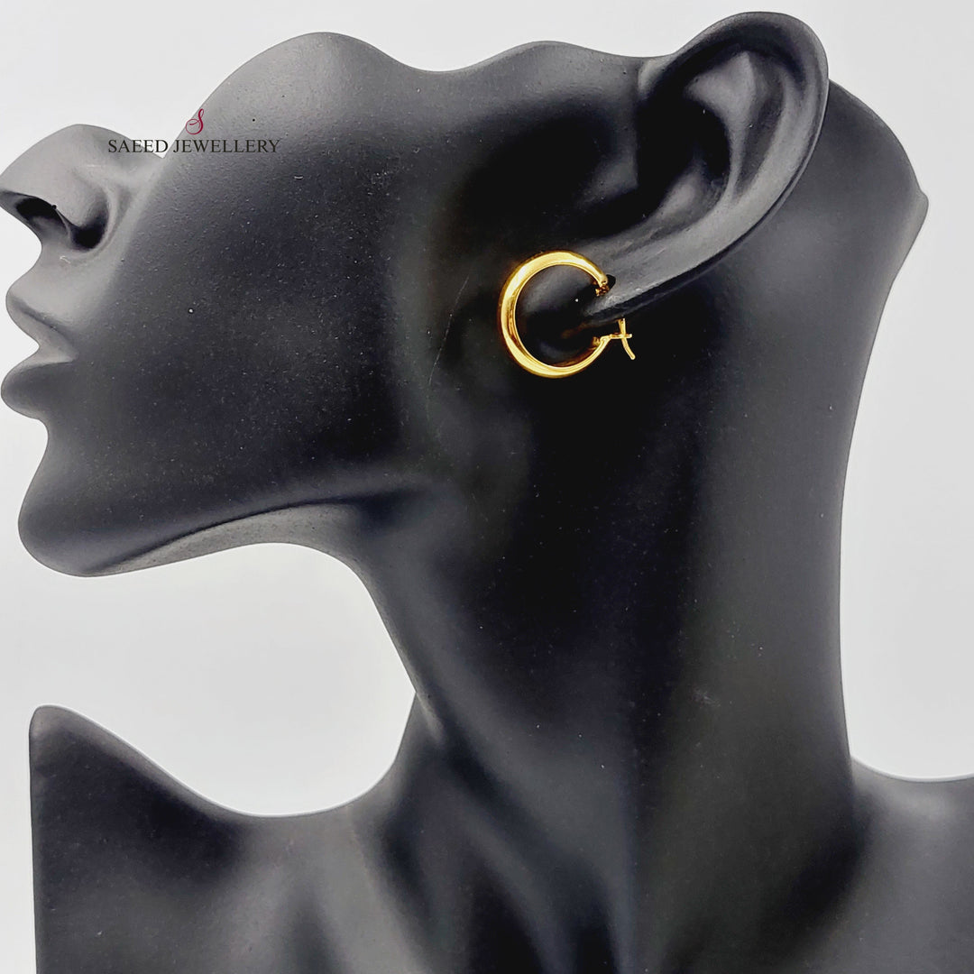 Hoop Earrings  Made Of 21K Yellow Gold by Saeed Jewelry-29746