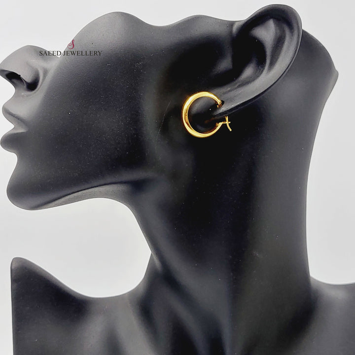 Hoop Earrings  Made Of 21K Yellow Gold by Saeed Jewelry-29746