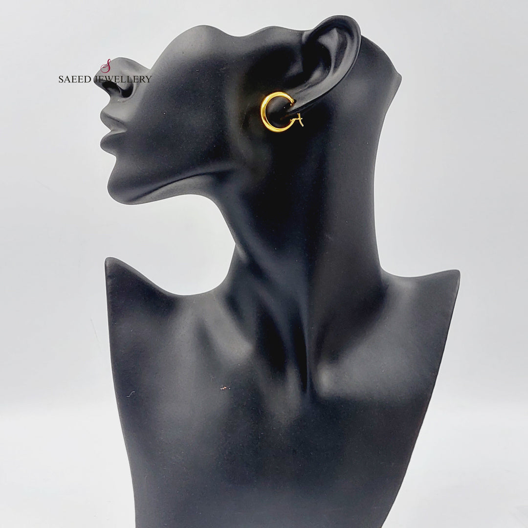Hoop Earrings  Made Of 21K Yellow Gold by Saeed Jewelry-29746