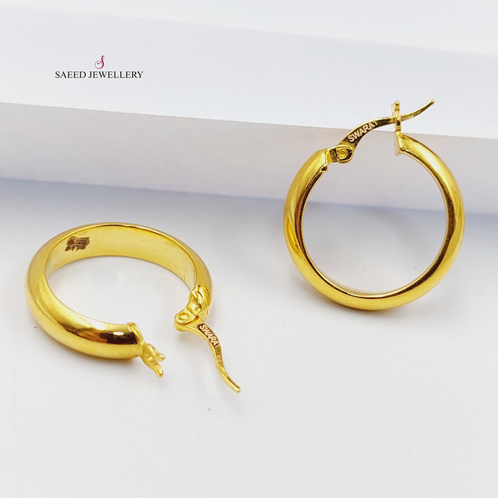 Hoop Earrings  Made Of 21K Yellow Gold by Saeed Jewelry-29746