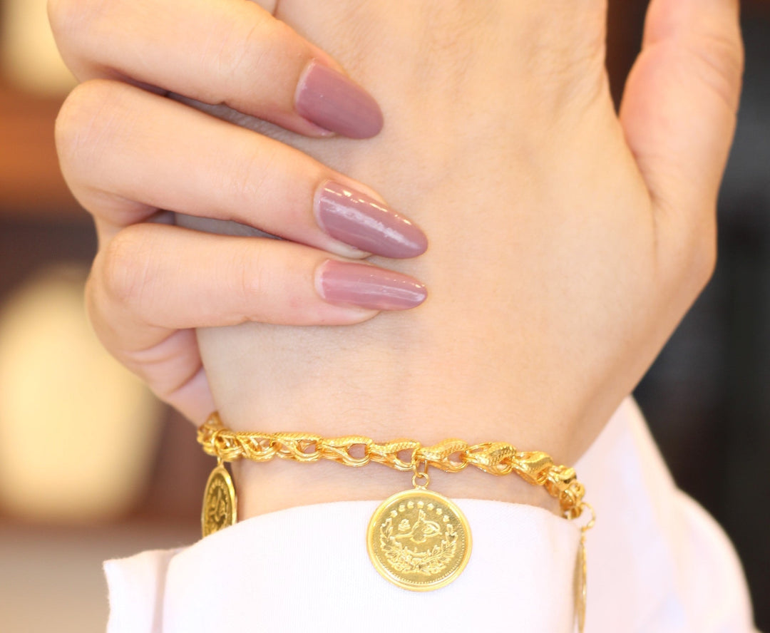 21K Gold Insaf Rashadi Bracelet by Saeed Jewelry - Image 11