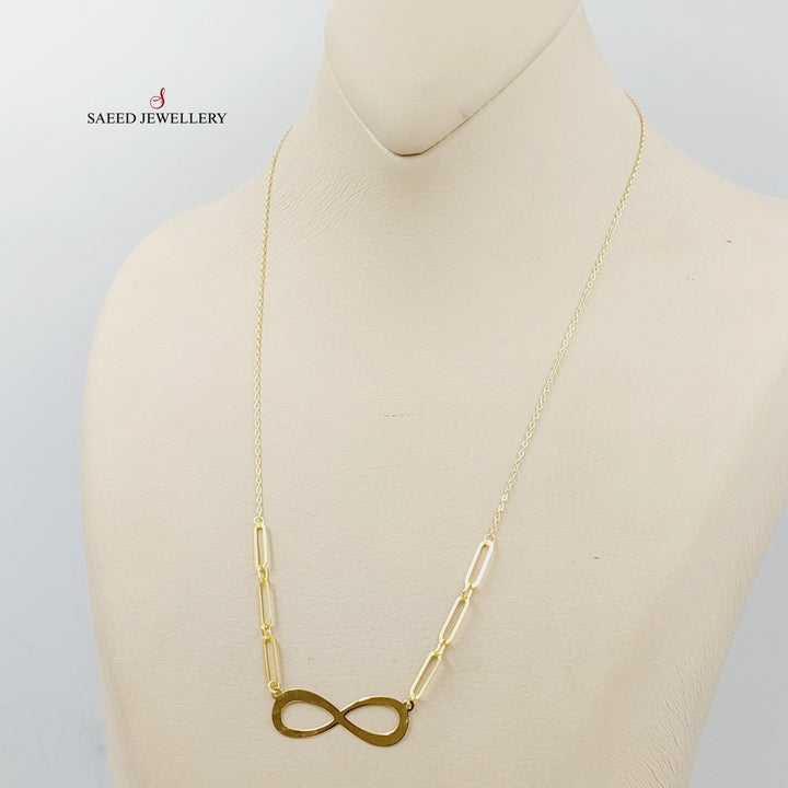 Infinite Necklace  Made Of 18K Yellow Gold by Saeed Jewelry-29262