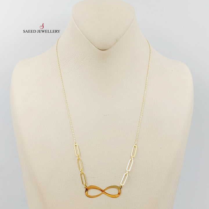 Infinite Necklace  Made Of 18K Yellow Gold by Saeed Jewelry-29262