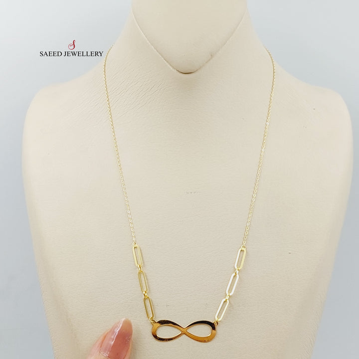 Infinite Necklace  Made Of 18K Yellow Gold by Saeed Jewelry-29262