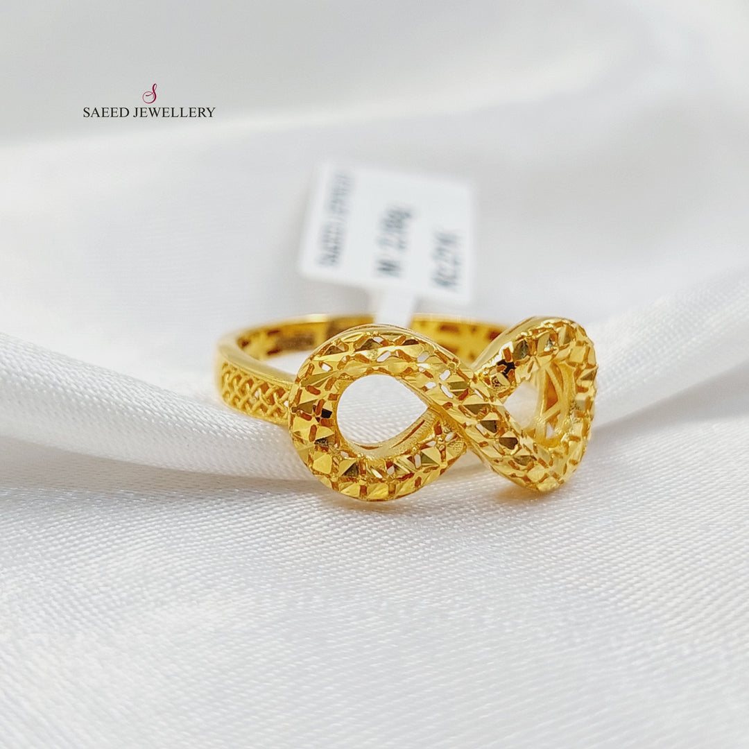 Infinite Ring  Made of 21K Yellow Gold by Saeed Jewelry-31007