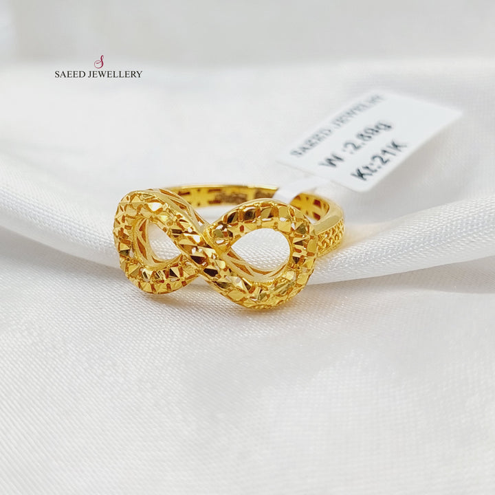 Infinite Ring  Made of 21K Yellow Gold by Saeed Jewelry-31007