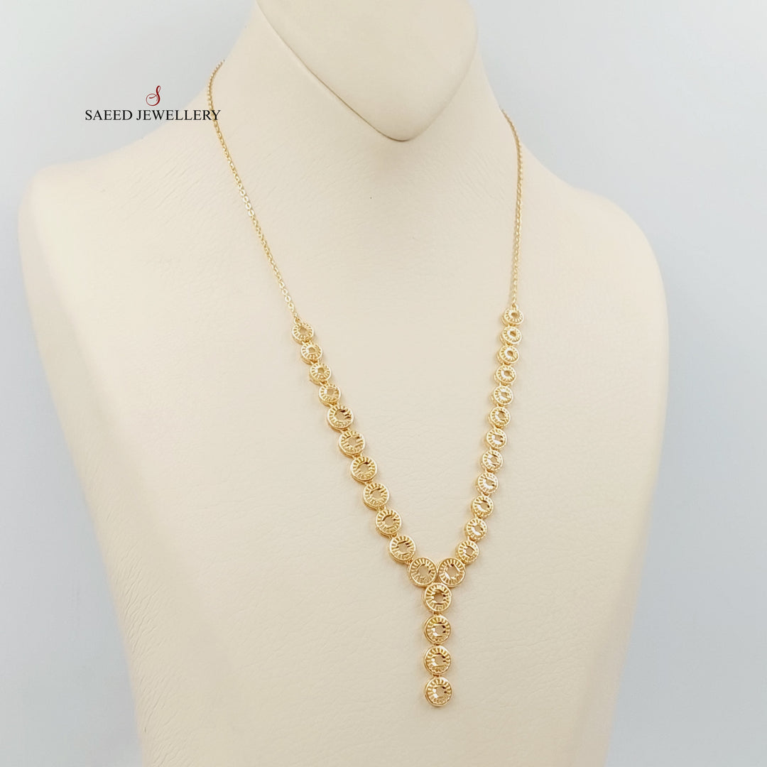 Kuwaiti Necklace Made Of 21K Yellow Gold by Saeed Jewelry-28544