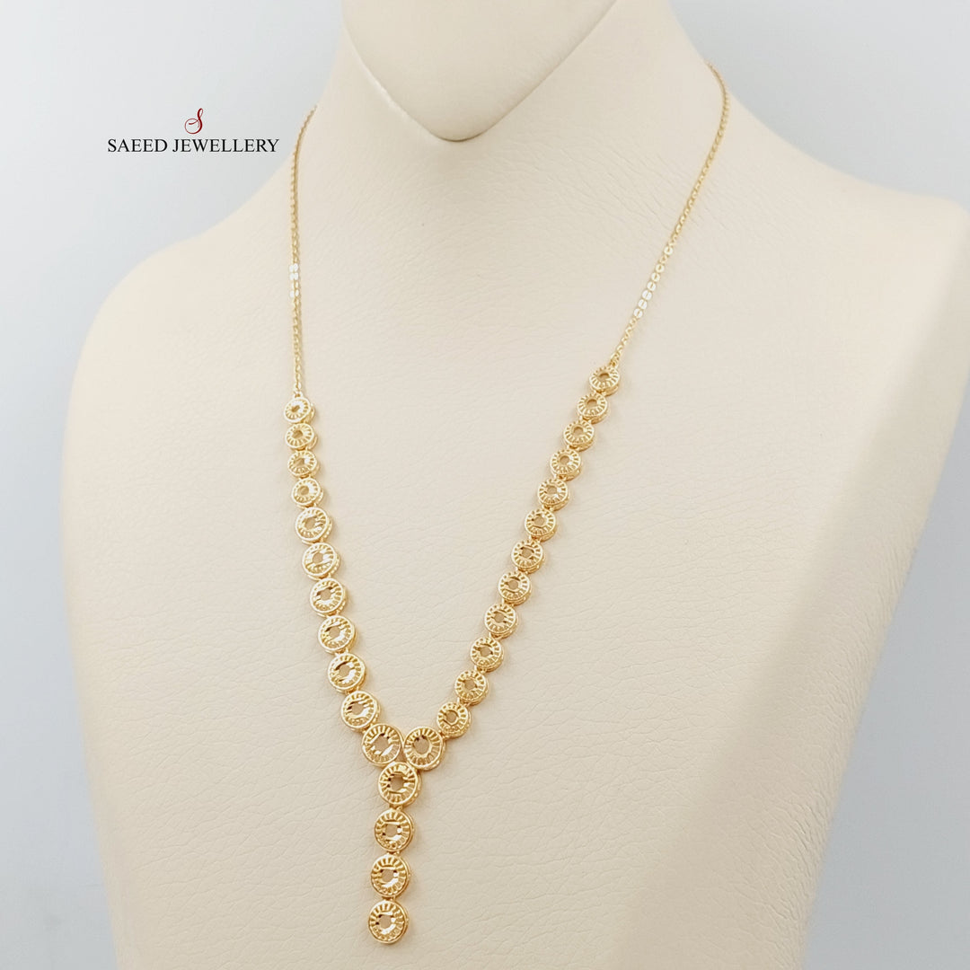 Kuwaiti Necklace Made Of 21K Yellow Gold by Saeed Jewelry-28544
