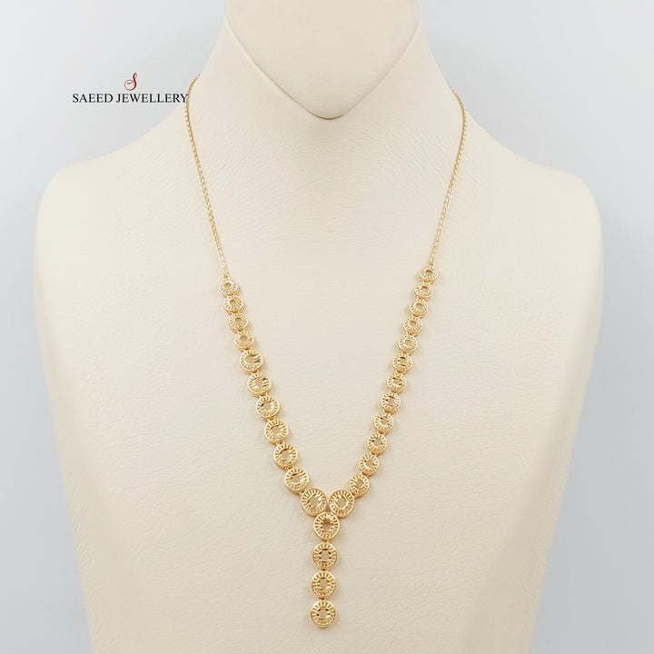 Kuwaiti Necklace Made Of 21K Yellow Gold by Saeed Jewelry-28544