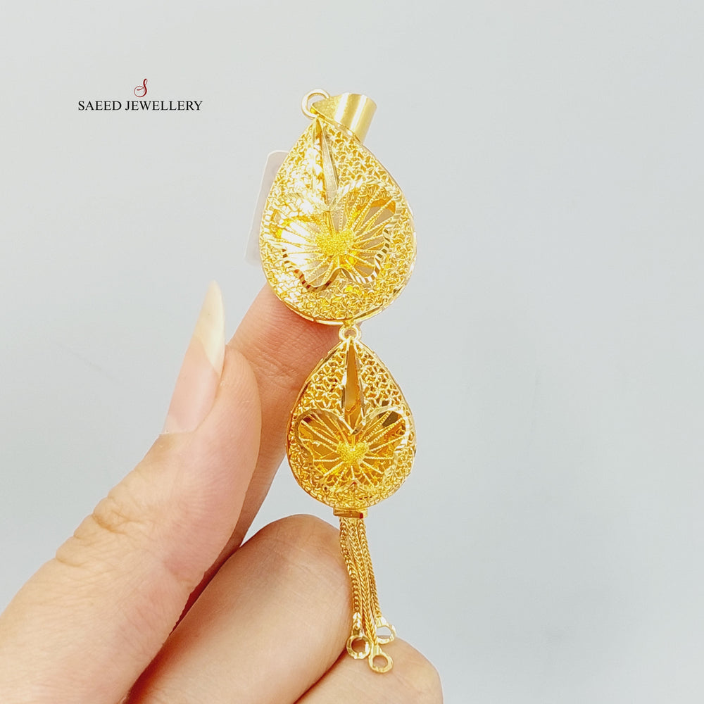 Kuwaiti Pendant Made Of 21K Yellow Gold by Saeed Jewelry-28188