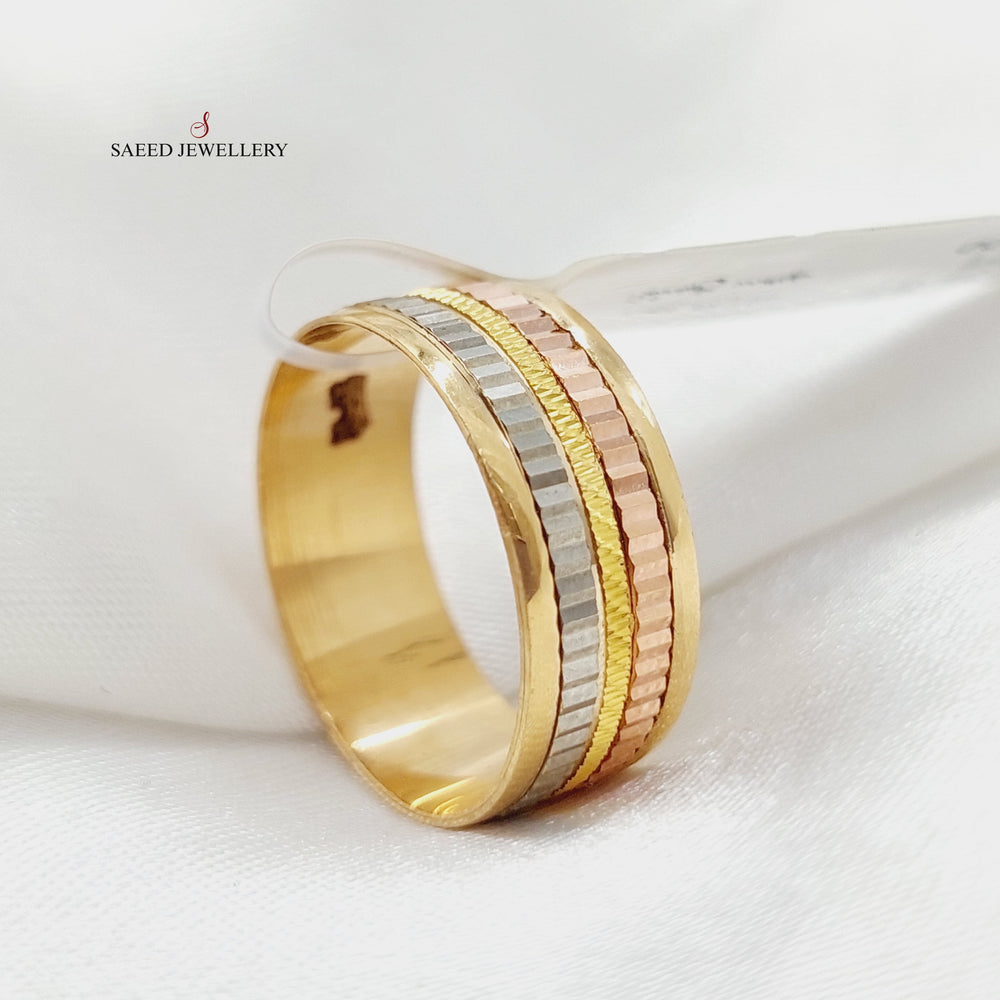 Laser Wedding Ring Made Of 21K Colored Gold by Saeed Jewelry-27982