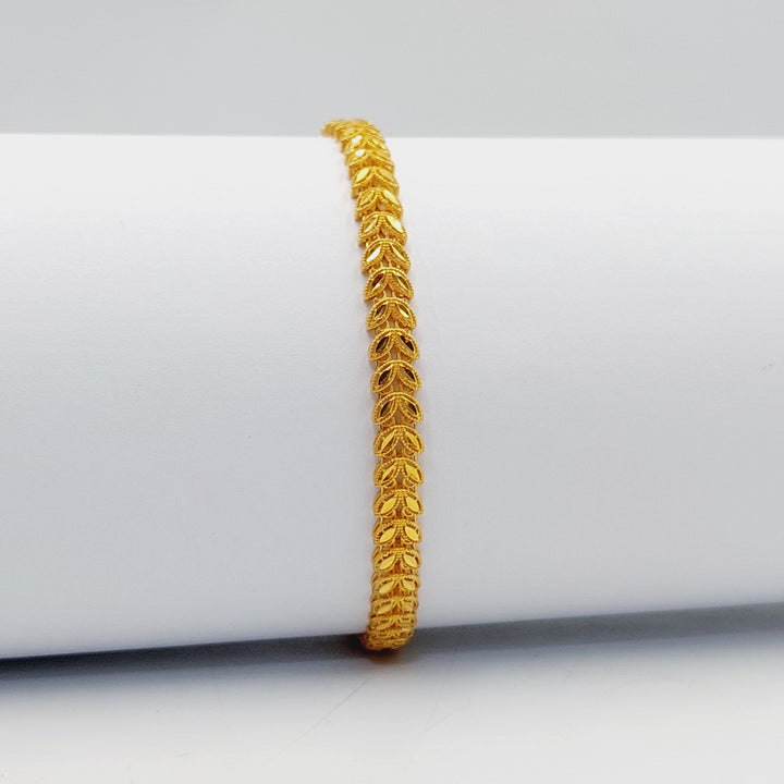 Leaf Bracelet  Made Of 21K Yellow Gold by Saeed Jewelry-29522