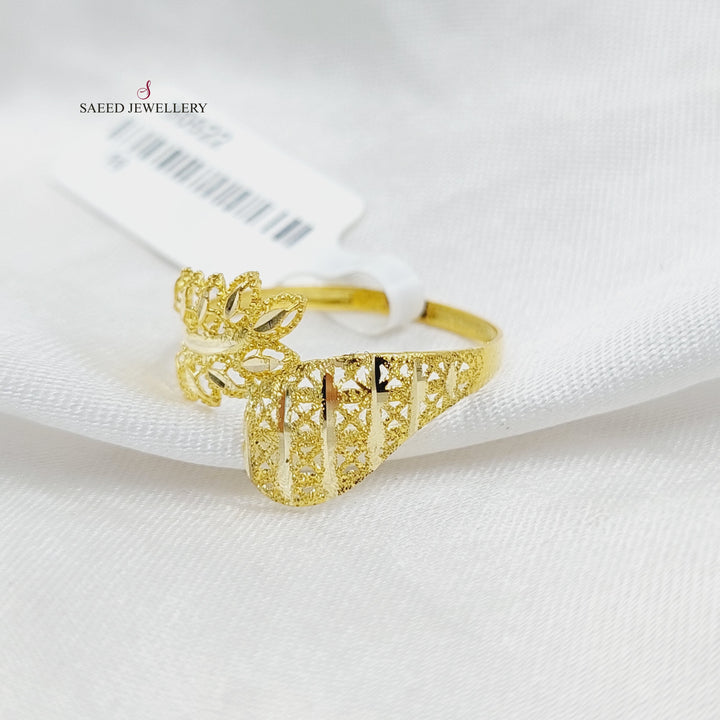 Leaf Ring  Made Of 18K Yellow Gold by Saeed Jewelry-30523