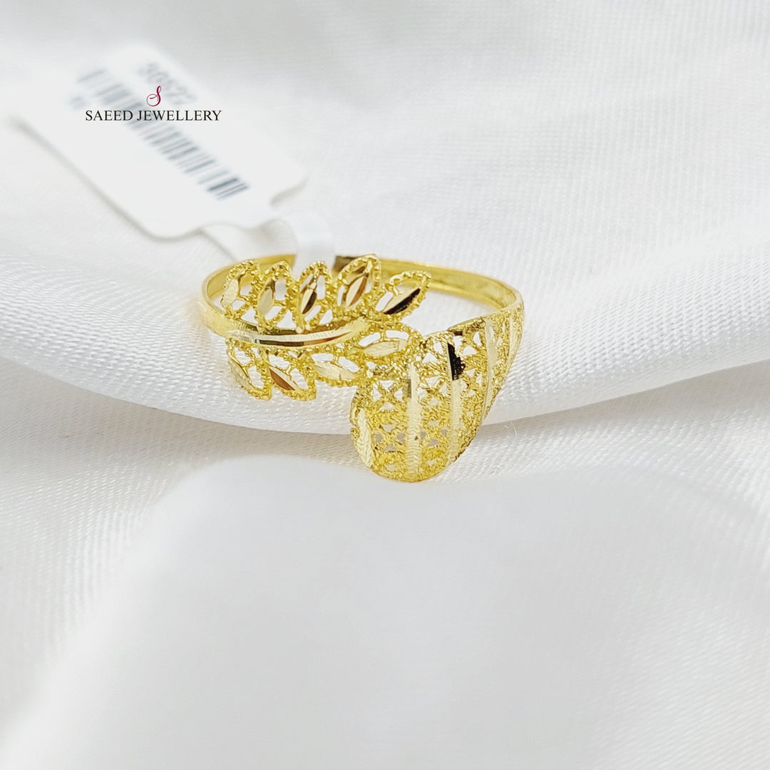 Leaf Ring  Made Of 18K Yellow Gold by Saeed Jewelry-30525