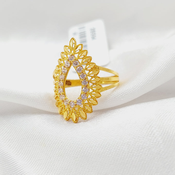 Leaf Ring  Made Of 21K Yellow Gold by Saeed Jewelry-28554