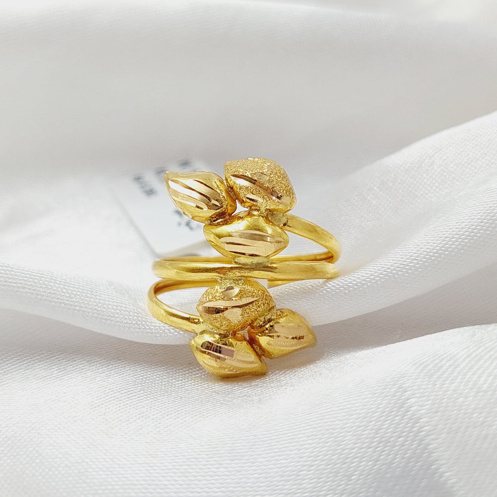 Leaf Ring  Made Of 21K Yellow Gold by Saeed Jewelry-28730