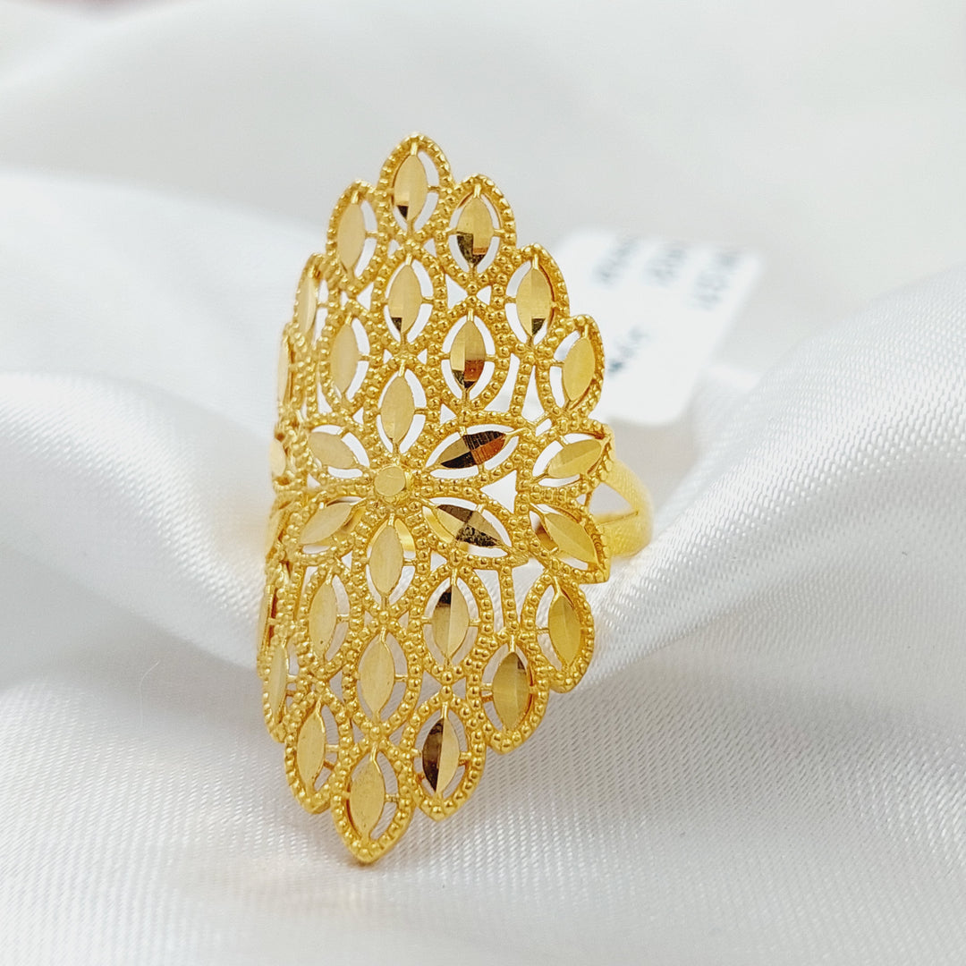 Leaf Ring  Made Of 21K Yellow Gold by Saeed Jewelry-28882