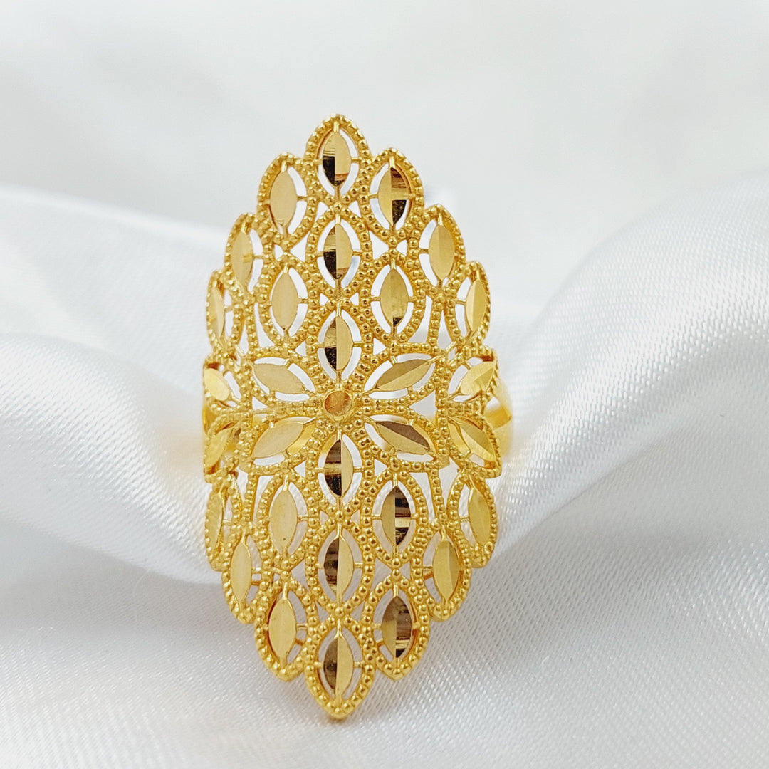 Leaf Ring  Made Of 21K Yellow Gold by Saeed Jewelry-28882