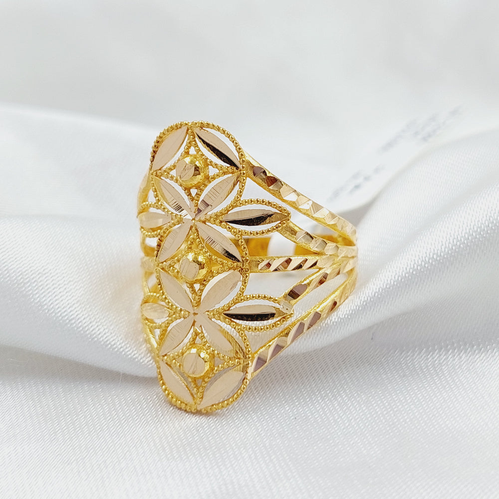 Leaf Ring  Made Of 21K Yellow Gold by Saeed Jewelry-28934