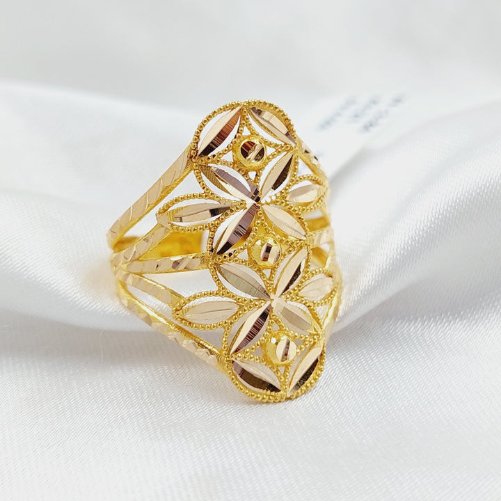 Leaf Ring  Made Of 21K Yellow Gold by Saeed Jewelry-28934
