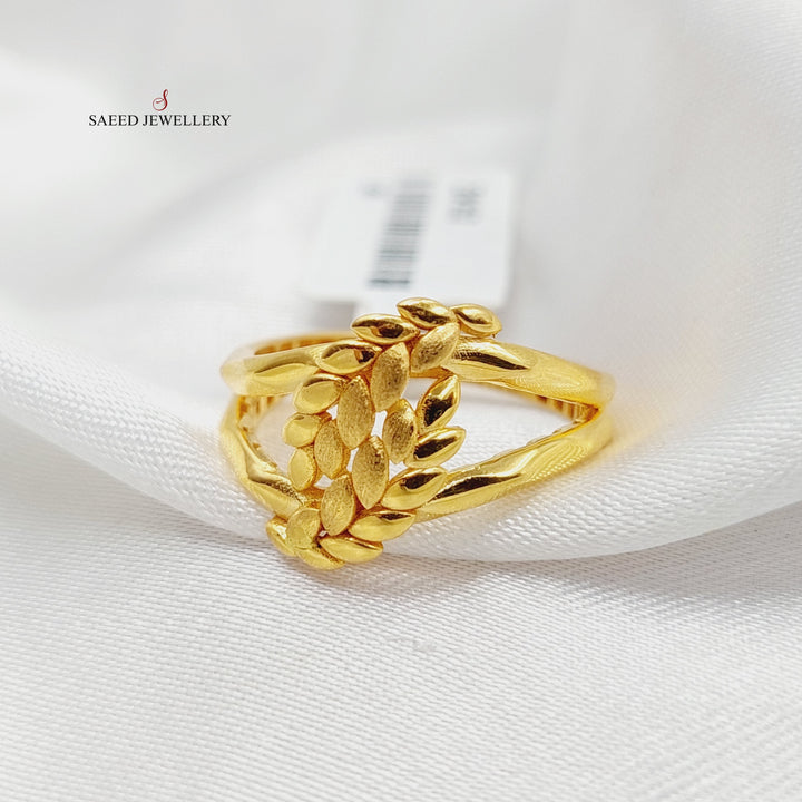 Leaf Ring  Made Of 21K Yellow Gold by Saeed Jewelry-29152