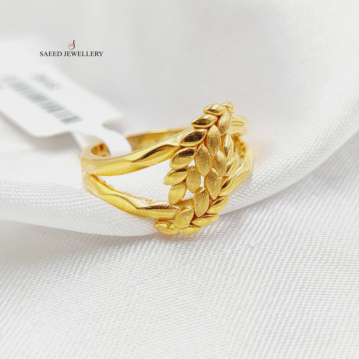 Leaf Ring  Made Of 21K Yellow Gold by Saeed Jewelry-29152