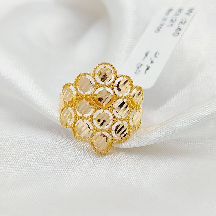 Leaf Ring  Made Of 21K Yellow Gold by Saeed Jewelry-29233