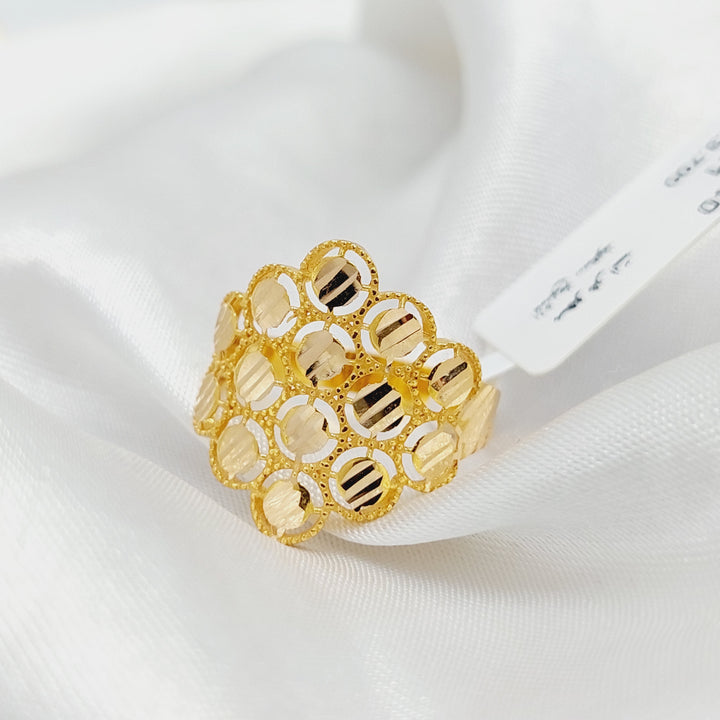 Leaf Ring  Made Of 21K Yellow Gold by Saeed Jewelry-29233