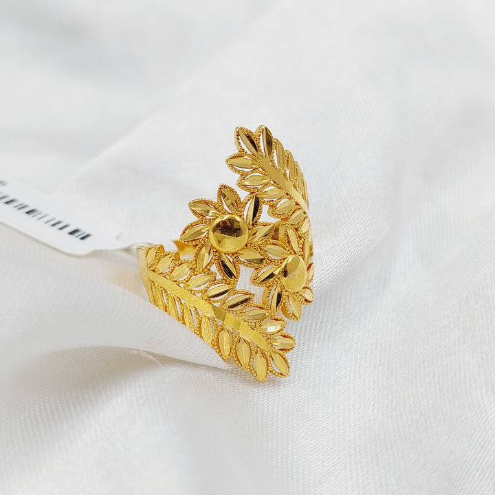 Leaf Ring  Made Of 21K Yellow Gold by Saeed Jewelry-29526