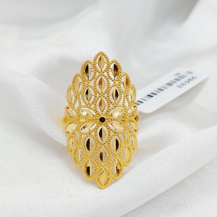 Leaf Ring  Made Of 21K Yellow Gold by Saeed Jewelry-29527