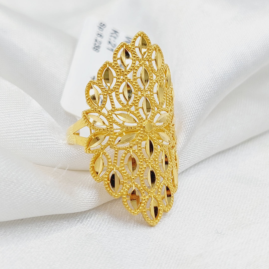 Leaf Ring  Made Of 21K Yellow Gold by Saeed Jewelry-29533