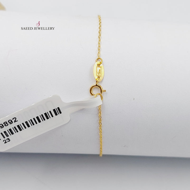 Light Cuban Links Bracelet  Made Of 18K Yellow Gold  <br>Bracelet Length: <strong> 19cm </strong> by Saeed Jewelry-29892