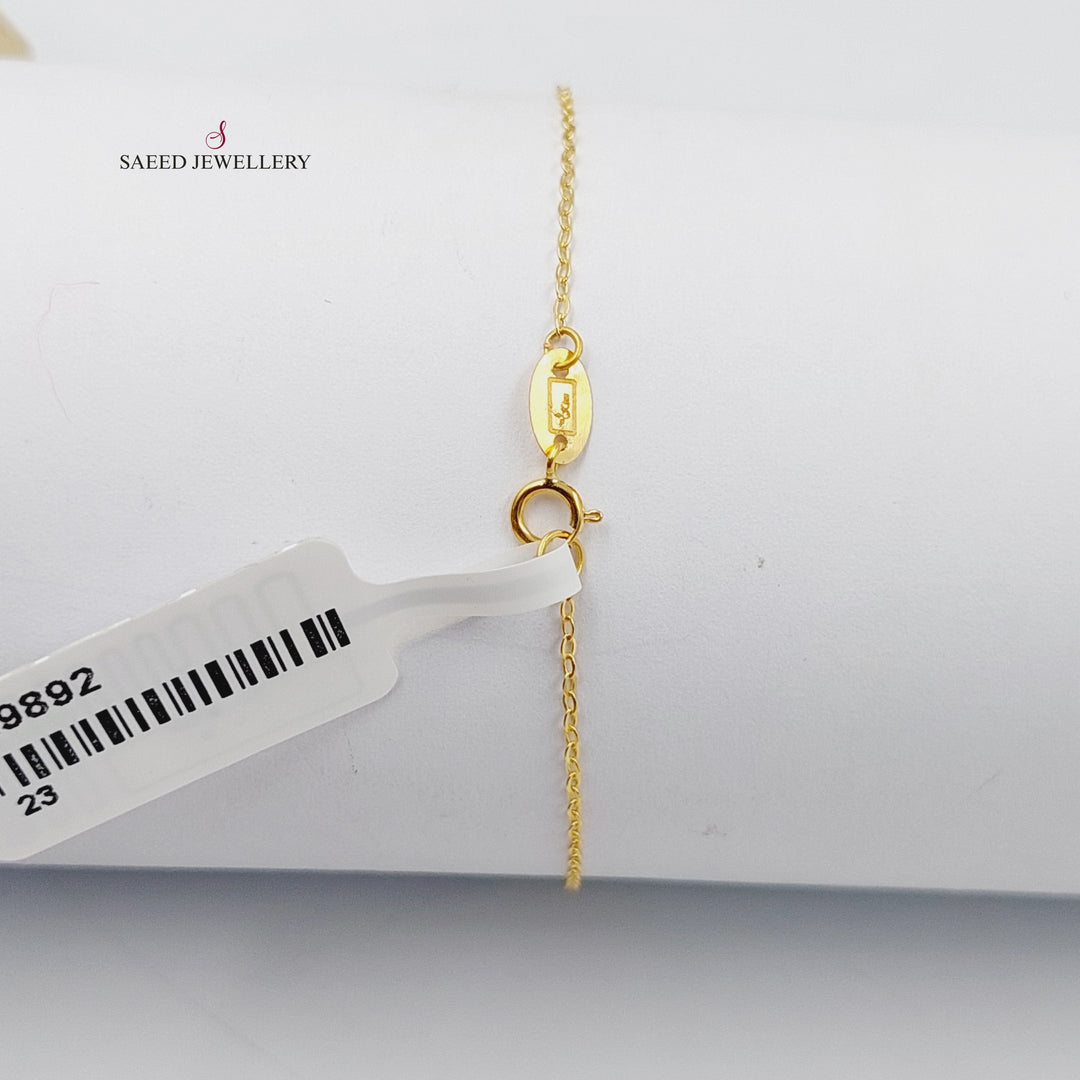Light Cuban Links Bracelet  Made Of 18K Yellow Gold  <br>Bracelet Length: <strong> 19cm </strong> by Saeed Jewelry-29893