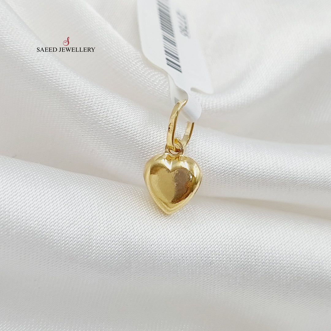 Light Heart Pendant Made Of 18K Yellow Gold by Saeed Jewelry-27755