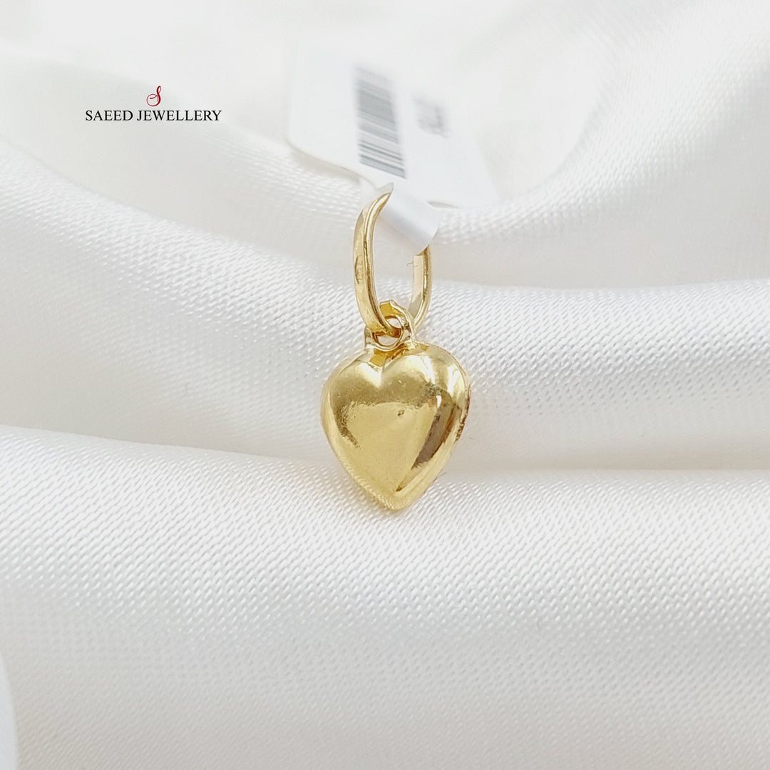 Light Heart Pendant Made Of 18K Yellow Gold by Saeed Jewelry-27755
