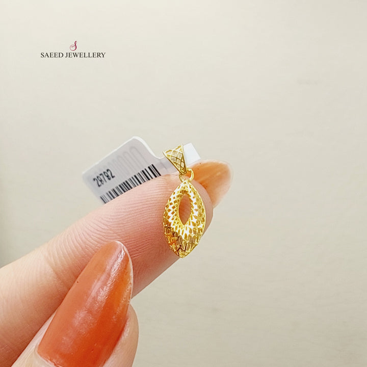 Light Pendant  Made Of 21K Yellow Gold by Saeed Jewelry-29792